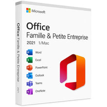 Microsoft Office Famille et Petite Entreprise 2021 pour Mac